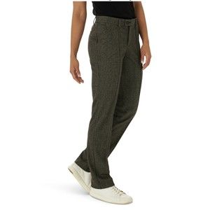 Lee Comfort Knit Women's Straight Leg Pant in Brown, Size 16